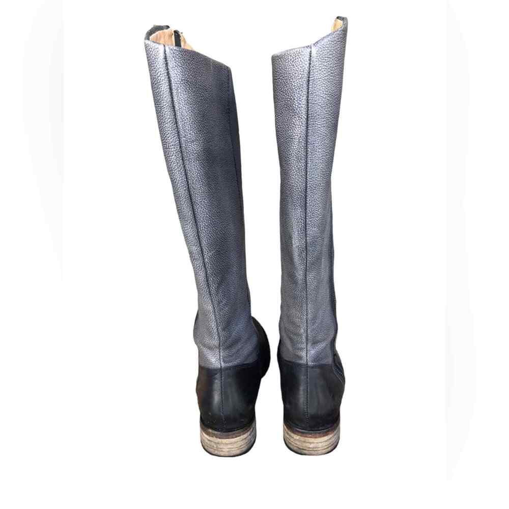 Lucchese Tall Riding Boots color block zip up Coastal Cowboy sz 6 Style 4246 01 - Picture 5 of 10